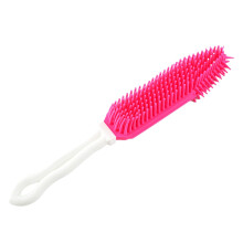 Cat Shedding Brush with Long Handle, Ergonomic Grooming Tool, ABS TPRs Material, 10.63x1.97x1.18in Pet Hair Remover