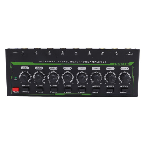8 Channel Stereo Headphone Amplifier 6.35MM 1