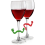 6Pcs Wine Glass Marker Silicone Wine Drink for Party Assorted Colours 3
