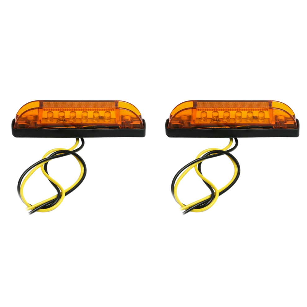 4Inch Led 12V Sealed Strip Bar Lights 6Led Rv Marine Boat Amber/Light 4712829572151