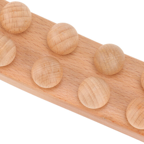 Buchen Roller Stick Doppelreihe 20 Perlen Doppelseitiger Massage-Roller für Entspannung 2