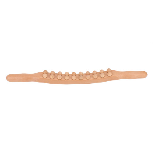 Buchen Roller Stick Doppelreihe 20 Perlen Doppelseitiger Massage-Roller für Entspannung 1