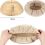 Bread Proofing Basket Cloth Liner Cloth Baking Dough Basket Cover 4