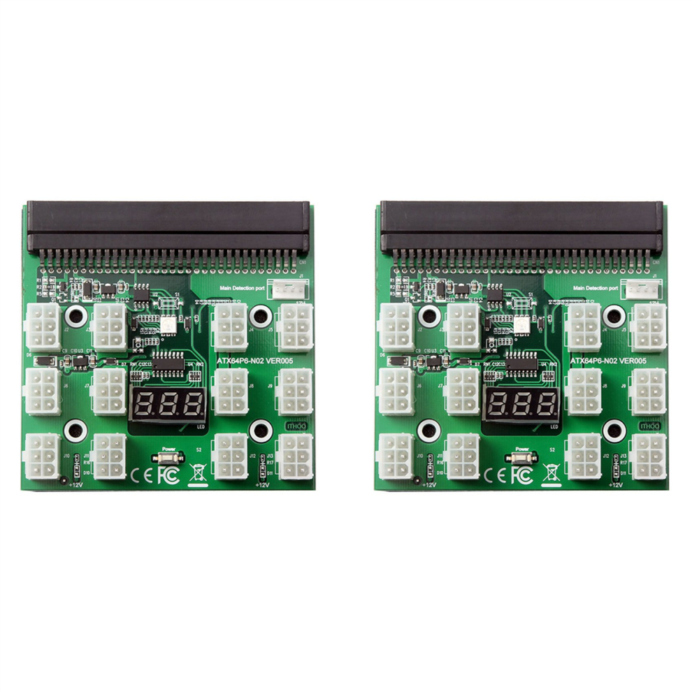 Breakout Board For 1200W 750W Psu Gpu Miner Mining Btc Eth 4712829573035