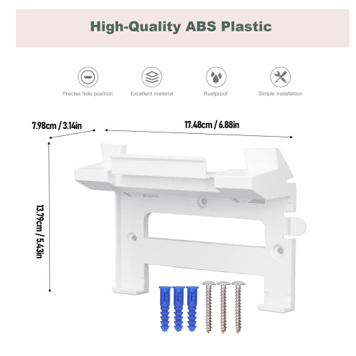 2 in 1 ABS Satellite Router Wall Mount Bracket for Gen 3 Mesh V3 Dishy 2