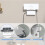 2 in 1 ABS Satellite Router Wall Mount Bracket for Gen 3 Mesh V3 Dishy 4