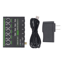 4 Channel Stereo Sound Mixer Low Noise 1/4in Input