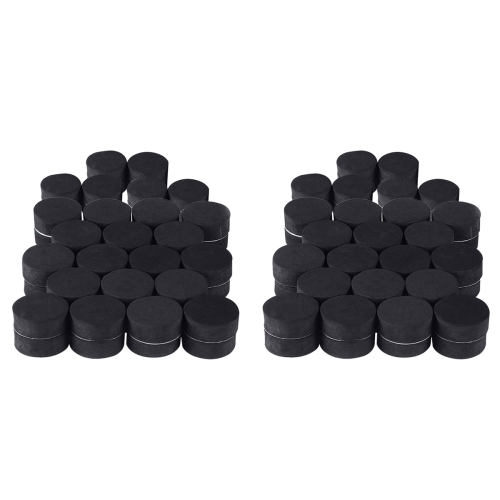 24Pcs Natural Rubber Plant Pots Risers Pad Feet Black