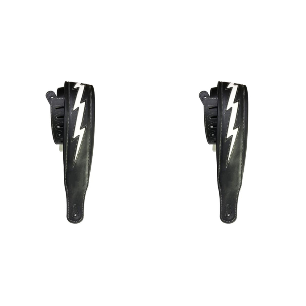 Leather Guitar Strap Acoustic Electric Bass Strap,White-image-OPC-PJKWQH6-NEW