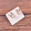 100Pcs Blank Earrings Ear Studs Paper Display Card Hanging White 5