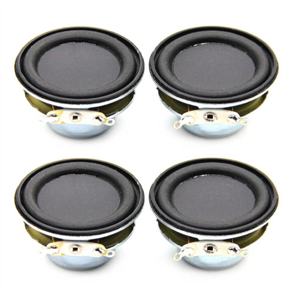 2Pcs Audio Speaker 4Î© 5W 40Mm 1.5 Inch Full Range Multimedia Speaker Black 4712829575688
