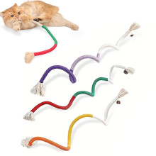 Pack of 3 Catnip Toys for Cats, 70 cm Catnip Stick and Teething Rope, Interactive Dental Care Toys, Natural Catnip Filled