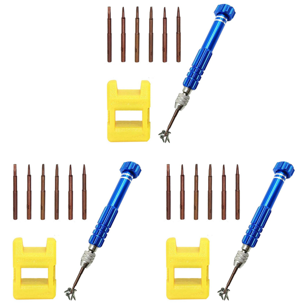 Magnetic 6 in 1 Tiny Screw Driver Kit,for Watch, Eyeglass Etc-image-OPC-PJKWRDC-NEW