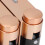 Distributeur mural doré 420 ml x 3 280x153x90 mm 12