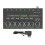6 Channel Mixer with RGB Light 1/4 TRS TS Low 1