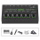 6 Channel Mixer with RGB Light 1/4 TRS TS Low 12