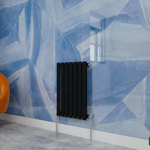 Black Central Heating Oval Column Radiators
