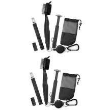 Retractable Golf Brush and 2 Golf Club Groove Sharpener