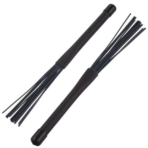 1 Pair Jazz Drum Brushes Retractable Drum Sticks 32 cm black 2