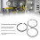 3Pcs Piston Ring Kit for Air Compressor Cylinder Sealing Repair Tool 5