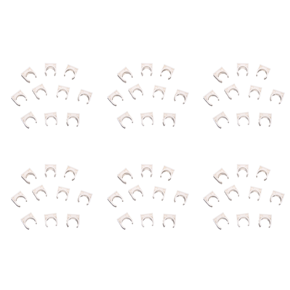 10 Pcs 20Mm Diameter White Pvc Water Supply Pipe Clamps Clips 4712848332125