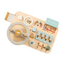 Steering Wheel Toy for Kids - Interactive Driving Simulator Board with Dashboard Steering Wheel, Toy Vehicle for Indoor and Outdoor