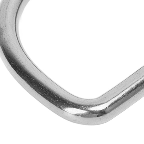 10 Stück D-Ring 316 Edelstahl silber 45 x 37 x 6 mm 2
