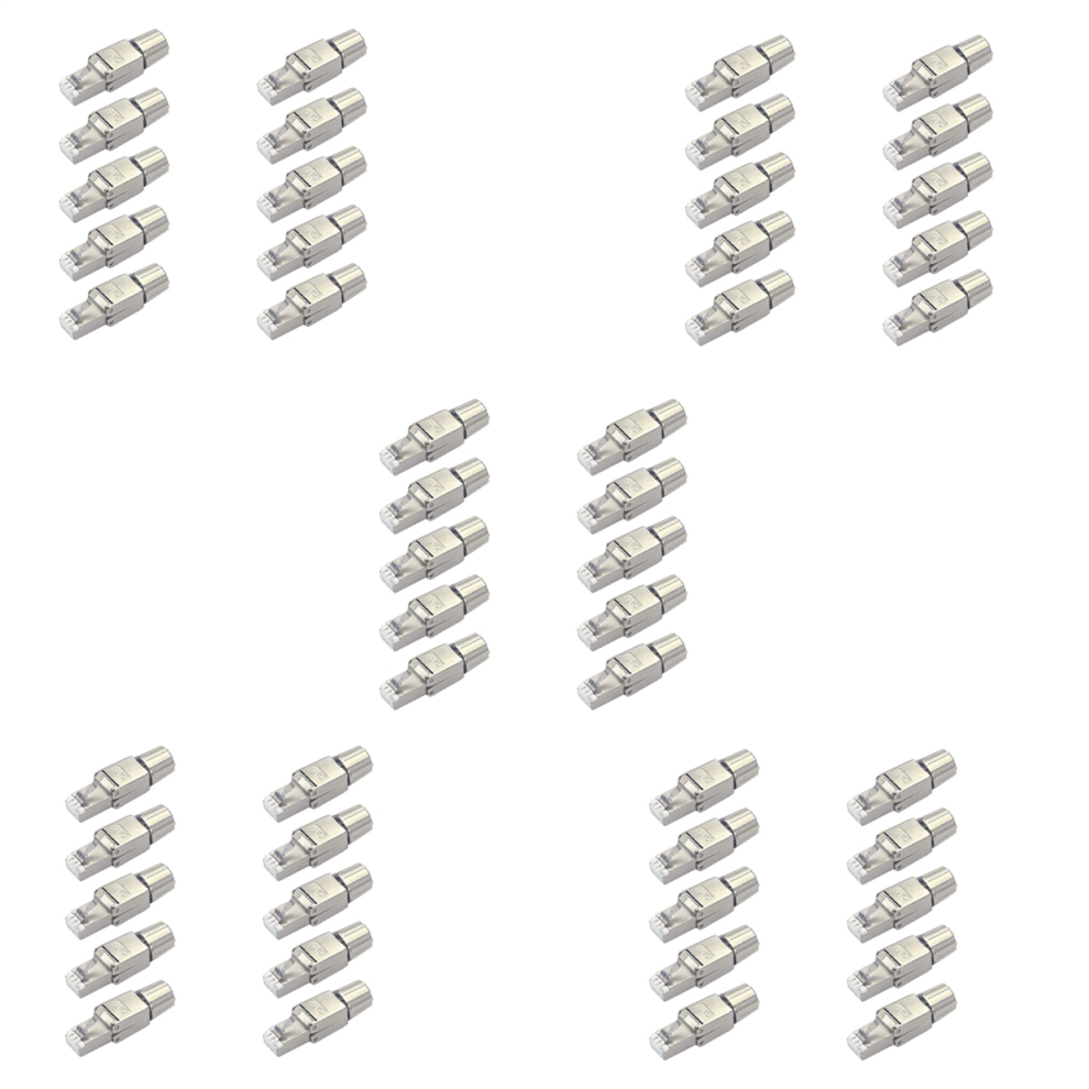 Rj45 Cat7 Connectors Tool-Free Reusable Ethernet Termination Plugs 4712848335652