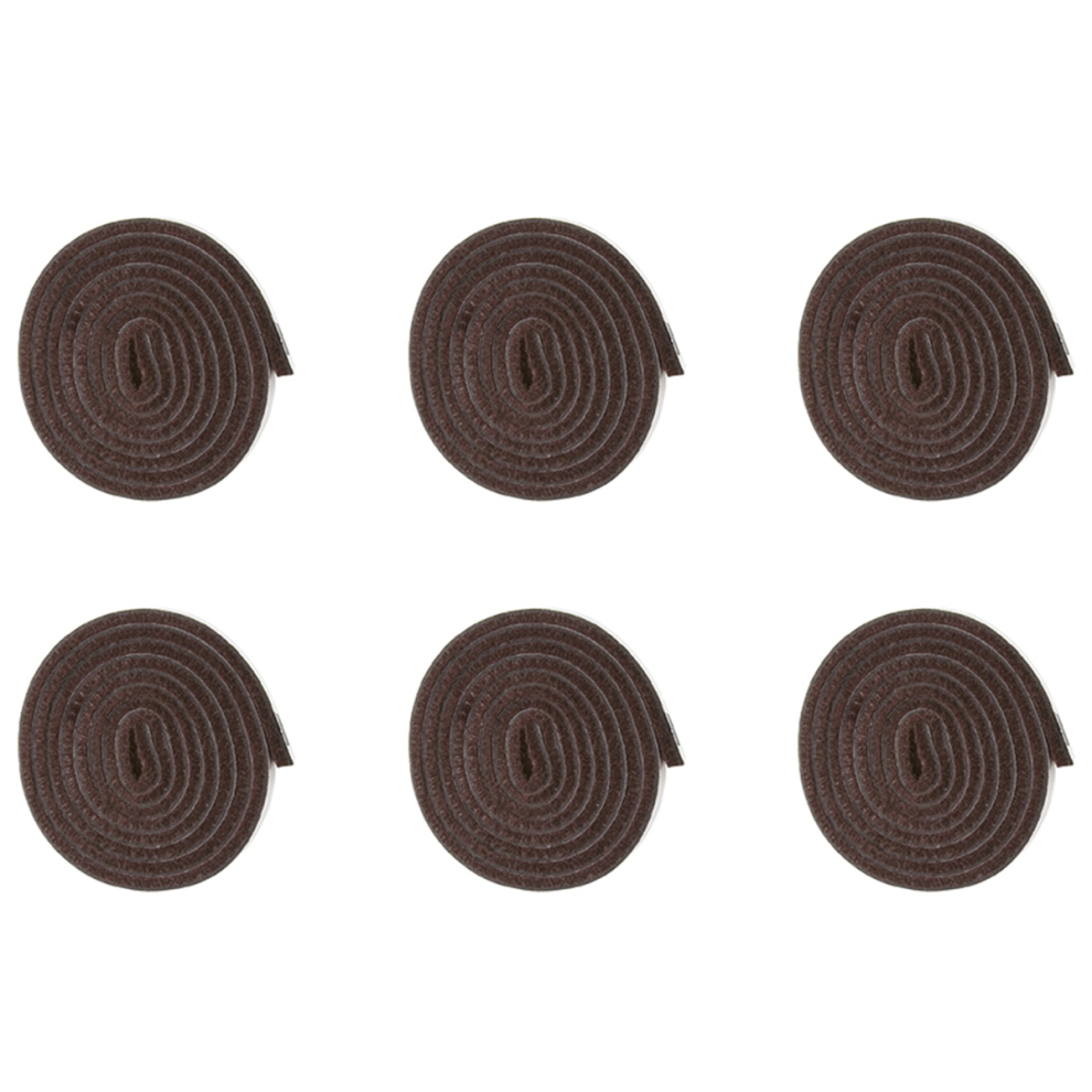Self-Stick Felt Strip Roll For Surfaces (1/2 Inch X 60 Inch), Brown 4712848317108