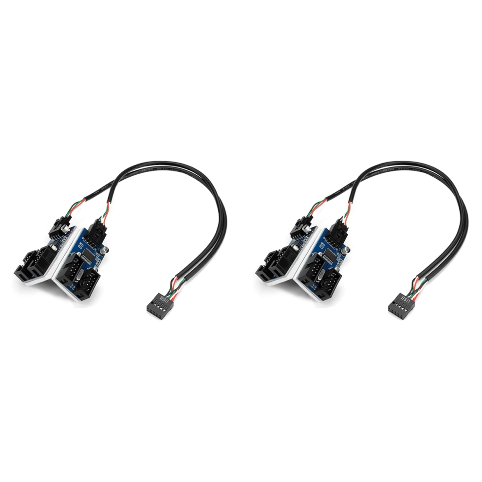 Motherboard Usb 2.0 9Pin Header 1 To 4 Extension Hub Splitter Adapter 4712848334457