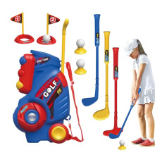 Kids Golf Clubs for Ages 3-5, Portable Golf Club Set for Learning, Indoor Outdoor Play, Blue Color
