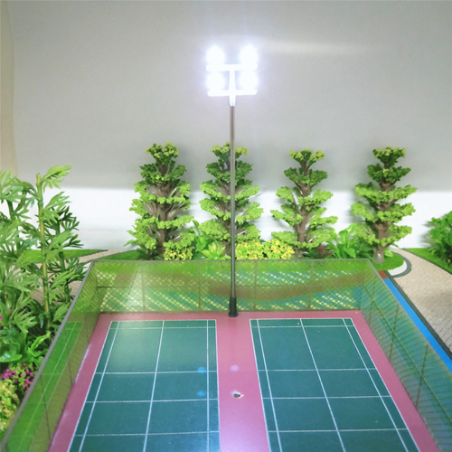 4 PCS HO Scale Model lighting tower,tower lights Model Lights 2