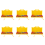 8 Notes Chromatic Xylophone Glockenspiel Resonator Bells Yellow Case 1