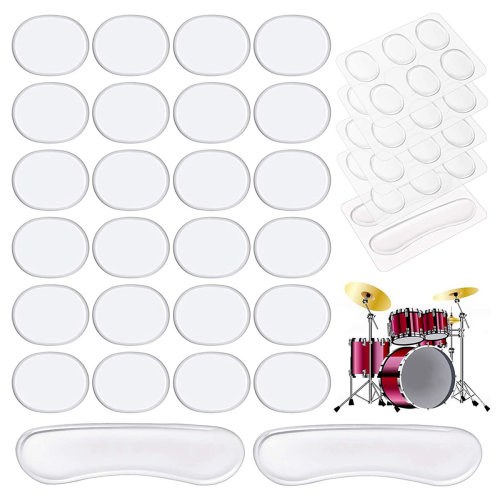 28Pcs Drum Dampeners Gel Pads Silicone Drum Silencers 2
