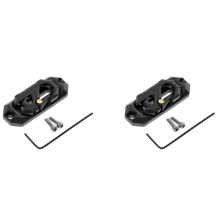 Winch Control Mount Plate Metal Winch Hook Recovery Tool,Black