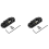 Winch Control Mount Plate Metal Winch Hook Recovery Tool,Black 1