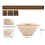100Pcs Strong Disposable Paper Bowls,350Ml Sugarcane Paper Brown 5