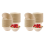 100Pcs Strong Disposable Paper Bowls,350Ml Sugarcane Paper Brown 1