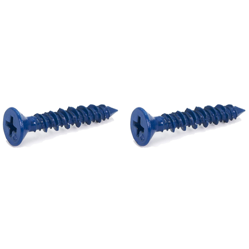 100Pcs 3/16X1-1/4In Screw Anchor For Anchoring To Masonry 4712848345392