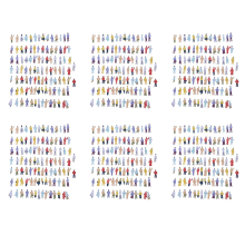 New 100pcs Painted Model Train People Figures Scale N (1 to 150)