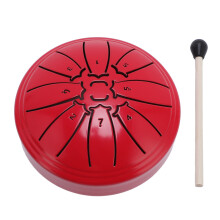 Mini Steel Tongue Drum 4 Inch 8 Notes Carbon Steel