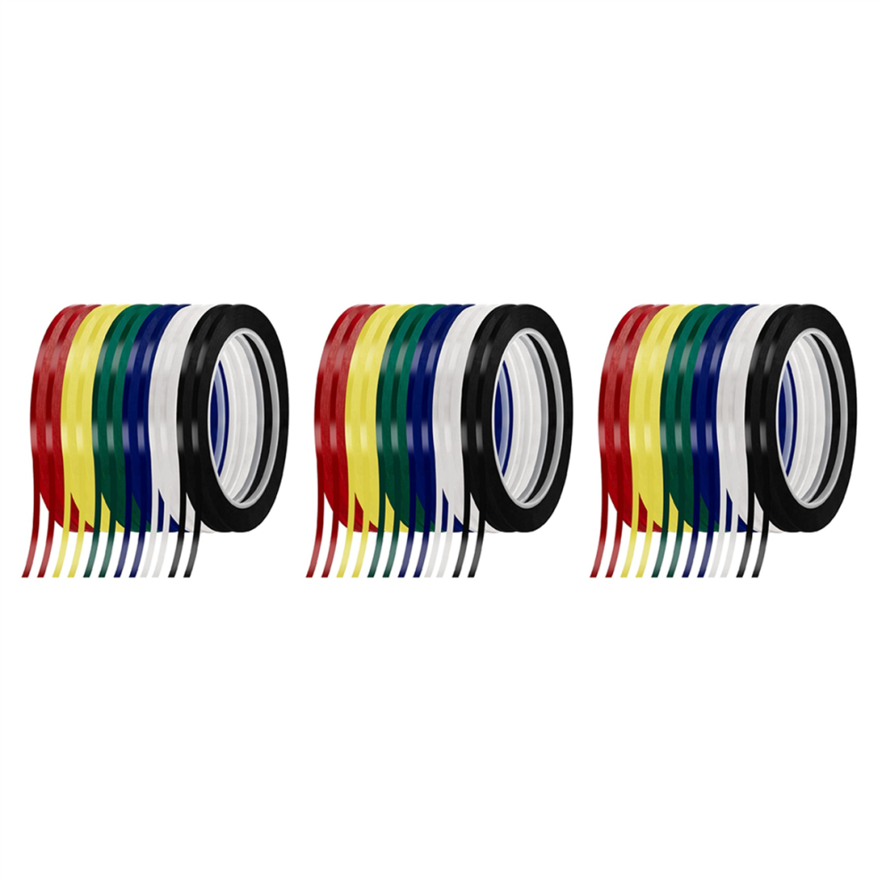 12 Rolls 1/8Inch Whiteboard Tape, Pinstripe Tape,216 Ft Per Roll 4711942510095