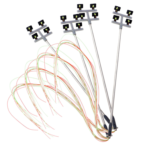 4 PCS HO Scale Model lighting tower,tower lights Model Lights 2