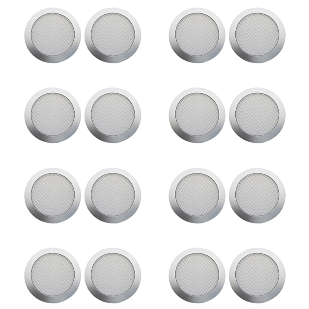 Ceiling Speaker Grille, 4-Inch Embedded Audio Speaker Grille(Silver) Silver 4711942511283