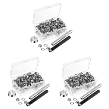 100Pcs Metal Eyelets Set for DIY Accessories Leather Craft Clothing