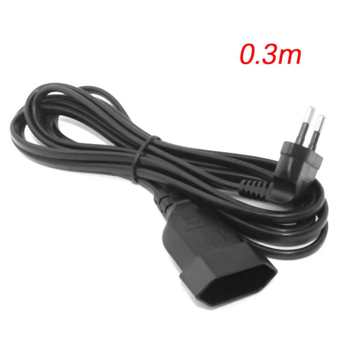 Europea Male Plug to Female Socket Power Cable for PC Computer (0.) 2