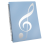 Sheet Music Folder, 60 Pages, Sheet Music/Holder,(Blue) 2