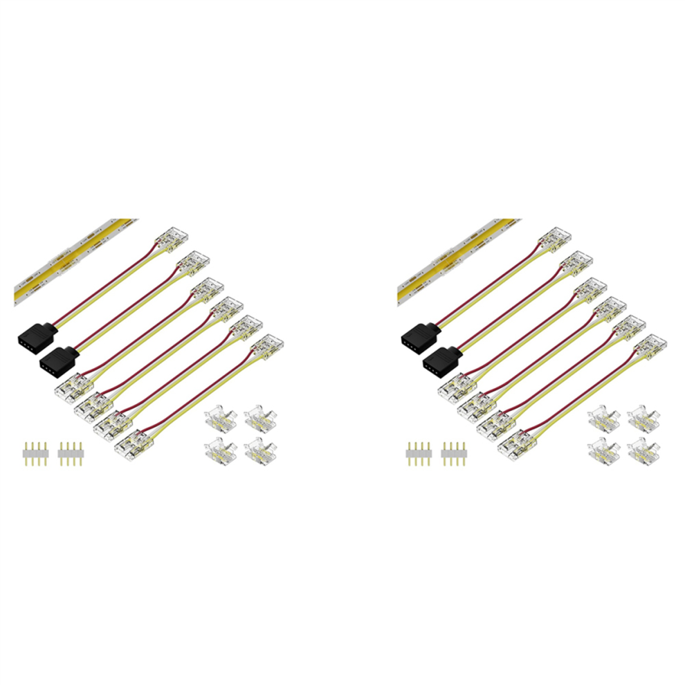 10Mm Connectors For Cct Tunable Cob Led Strip Light 3 Pin 4711942500508