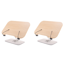 Book Stand for Reading, Adjustable Bracket with 360 Rotating Base