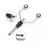 2PC Double Head Bi-Ceramic Tip Fly Tying Bobbin Holder for Fishing 3